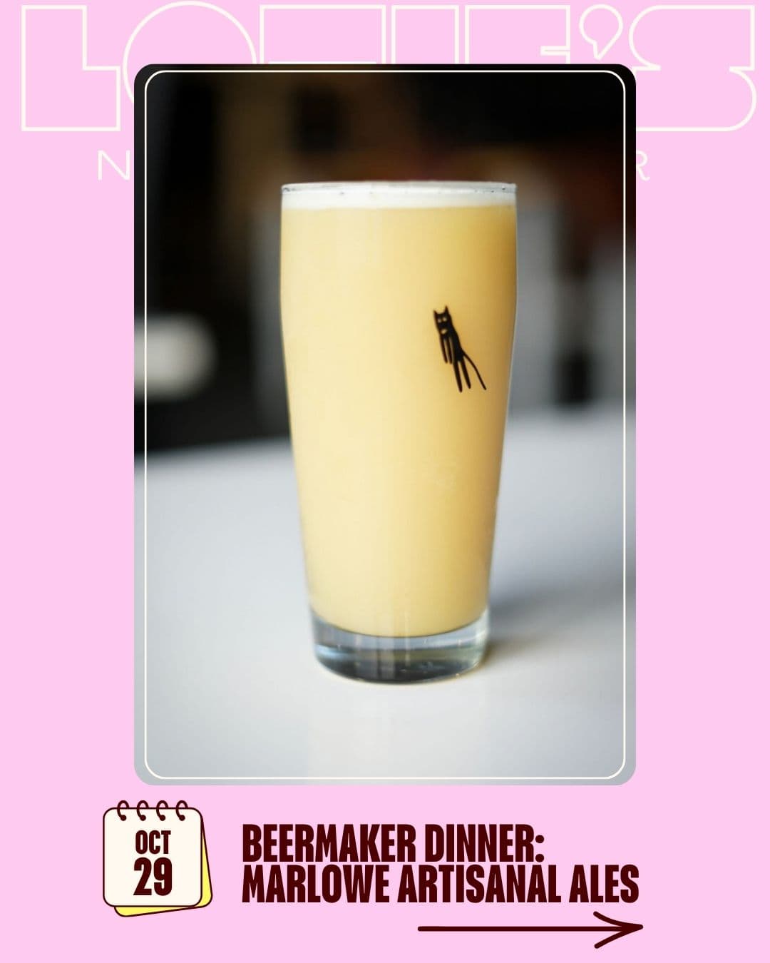 Marlowe Beermaker Dinner