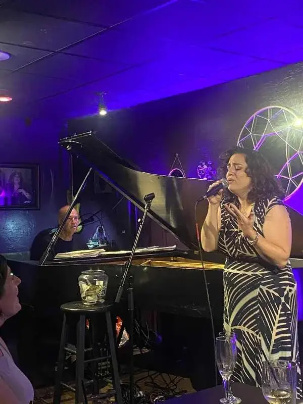 Piano and vocal performance at Maureen’s Jazz Cellar