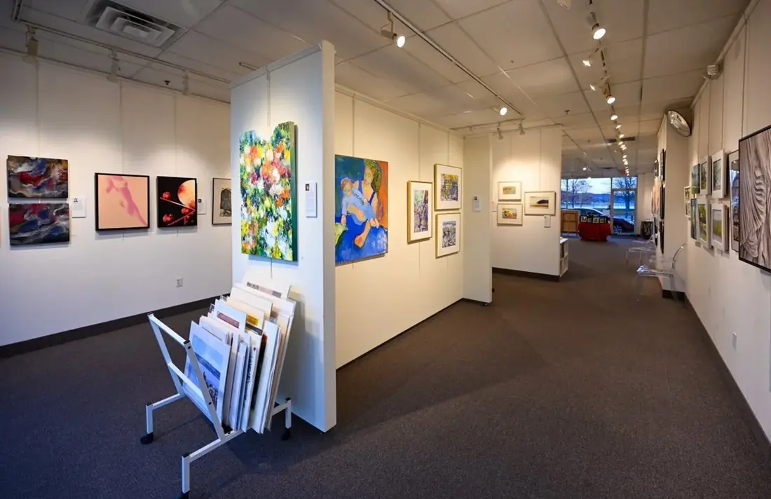 Artwork displayed in Piermont Fine Arts’ south gallery