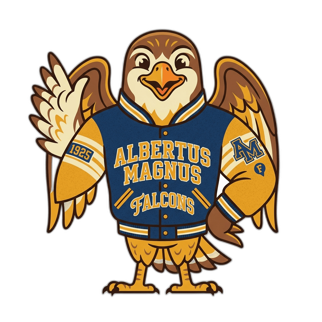Albertus Magnus Falcon Mascot