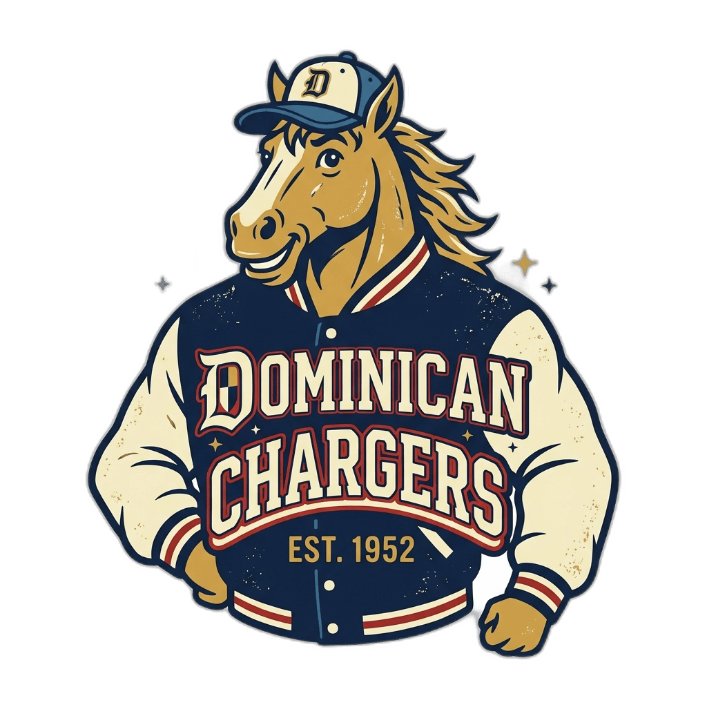Dominican Charger Mascot
