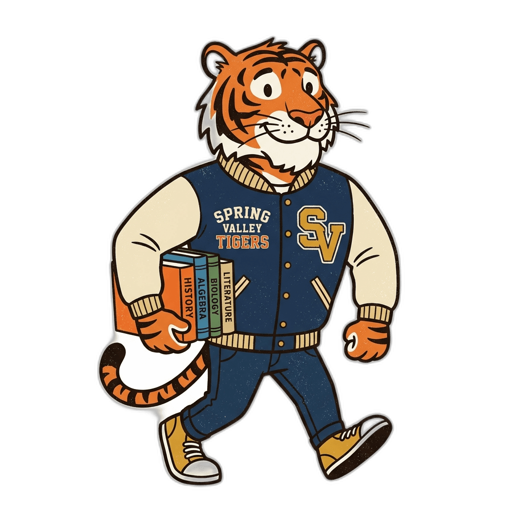 Spring Valley Tiger Mascot