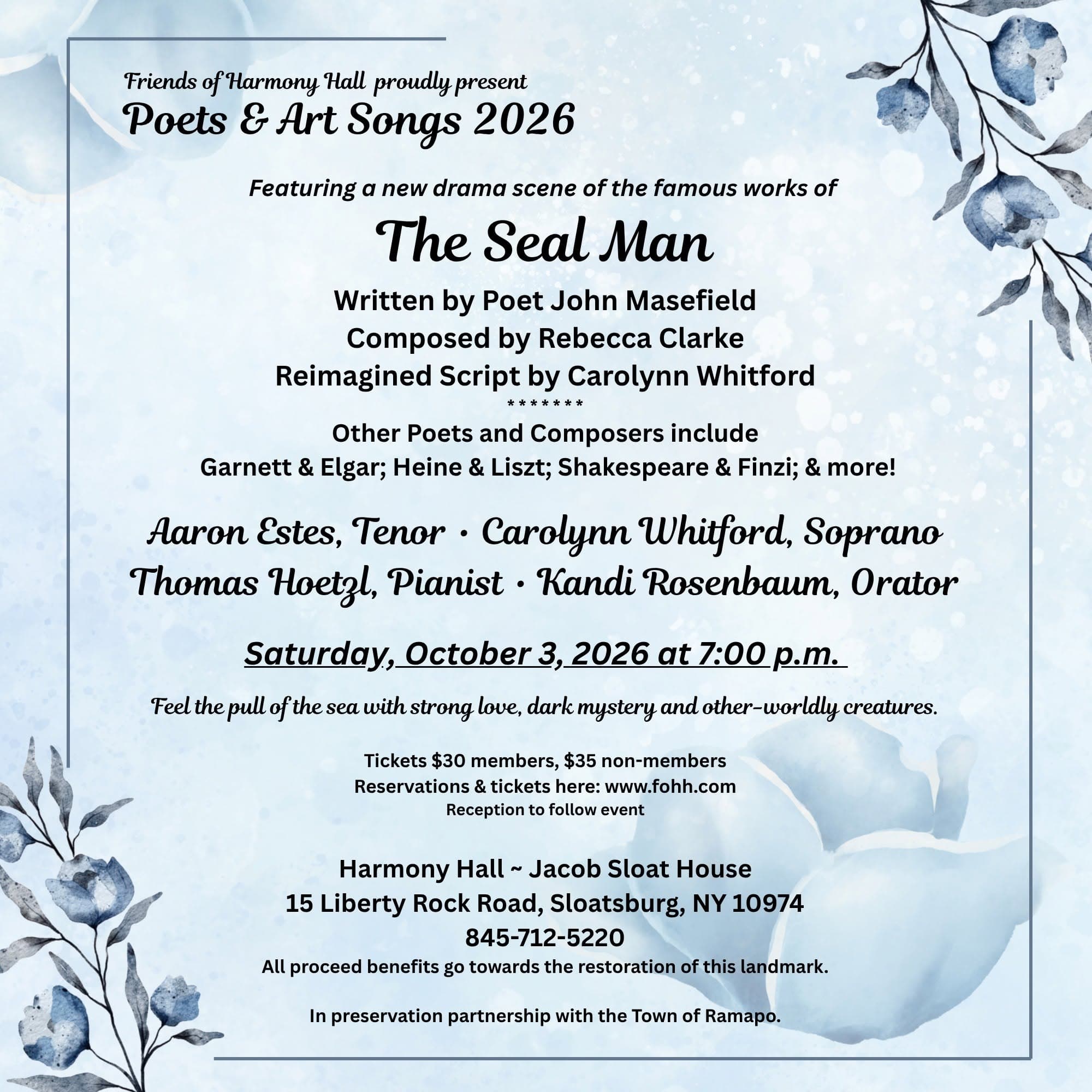 Poets & Art Songs: The Seal Man