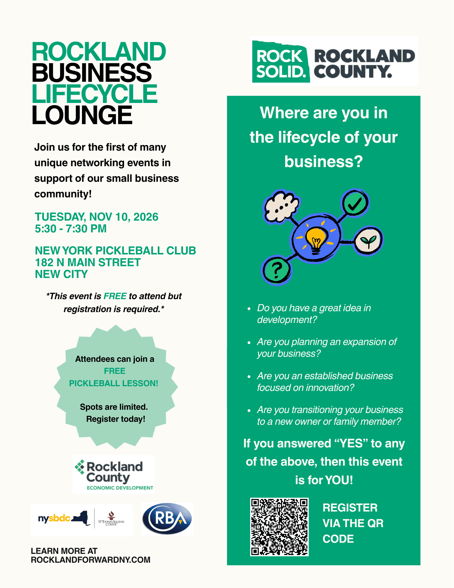 Rockland Business Lifecycle Lounge & Networking Mixer