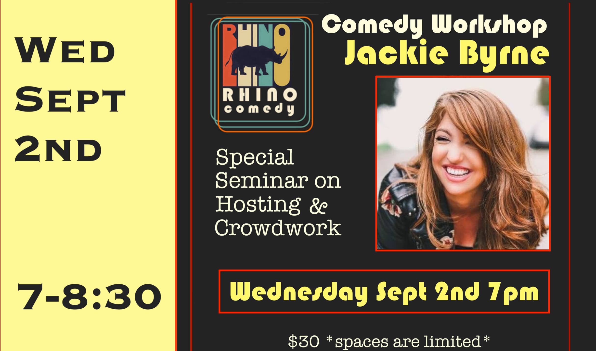Wed Sept 2nd Hosting Workshop w/ Jackie Byrne 7-8:30 pm class image