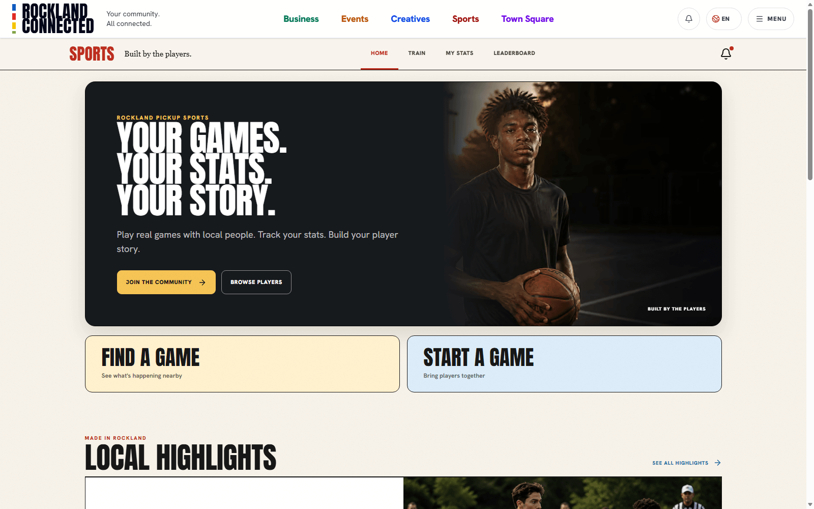 The Sports Network - your games, your stats, your story
